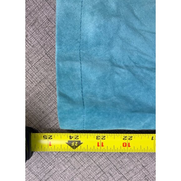Jessica Holbrook Women’s Suede Leather Jacket Sz. M VG+ Washable Teal - Picture 5 of 8